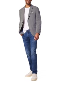 pierre cardin - Sakko "Lucas", meliertes Design, Pattentaschen, für Herren - 6323 NAVY BLAZER