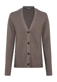 GALERIA essentials - Strickjacke "P50 Pina", V-Ausschnitt, für Damen - BLACK