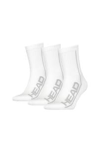 HEAD® Unisex Crew Socken - 3er Pack, Sportsocken, Mesh-Einsatz, Logo, einfarbig Bild 1