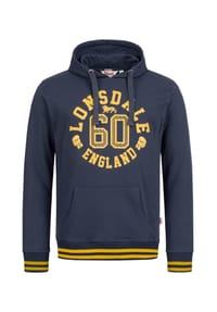 LONSDALE™ - Herren Kapuzensweatshirt schmale Passform MAMHEAD - Marl Grey/Black
