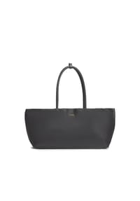 TOMMY HILFIGER MARINA LEATHER - Shopper, Leder, Reißverschluss, für Damen - BDS BLACK