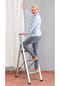 WENKO® Klapptrittleiter, Alu-Design, 2-stufig, rutschfest Bild 9