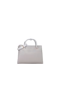 VALENTINO BAGS - ALEXIA Henkeltasche "Alexia", Kunstleder, Emblem, uni, für Damen - GRIG/MULTICOLOR