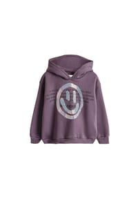 Solang - Sweatshirt mit Pailletten-Smiley - Lila