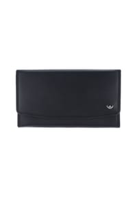Golden Head® Polo - Polo Geldbörse RFID Schutz Leder 17.5 cm - dunkelbraun