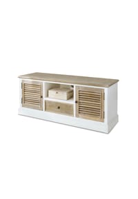 LOBERON - Sideboard Glencoe antikbraun/antikweiß - antikbraun/antikweiß