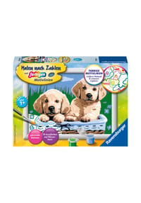 Ravensburger - Malen nach Zahlen "Süße Hundewelpen" - 