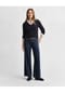 GANT Damen Cabel-Strickpullover - STRETCH COTTON CABLE V-NECK, Zopfstrick Bild 9