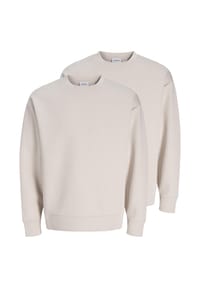 JACK & JONES - Sweatshirt 2er Pack Barron - Beige / schwarz