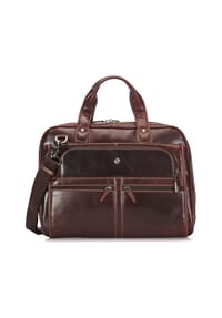 JEKYLL & HIDE - Aktentasche Leder 38 cm Laptopfach - mocha