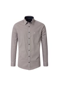 CASAMODA - Herren Freizeithemd Print Casual Fit - Hellgelb