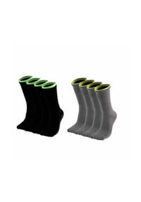 MUNADUNA - 4er-Pack Anti-Rutsch Socken – zweilagiges Bündchen Fitness-Socken,Handgekettelt,Anti-Rutsch - Bunt Mix
