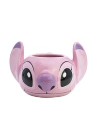 Disney - Disney Stitch 3D Tasse 375 ml Keramikbecher in Geschenkbox mit - Rosa 13x14x8 cm