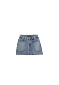 Solang - Shorts mit aufgesetzten Fronttaschen und Ziernähten - Blau