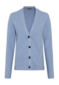 GALERIA essentials - Strickjacke "P50 Pina", V-Ausschnitt, für Damen - BLACK