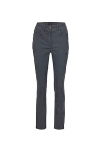 GOLDNER - Superbequeme Hose mit Bauchweg-Effekt - anthrazit
