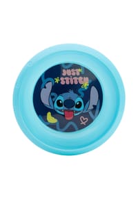Disney - Disney Stitch Kinderteller – Bruchsicherer Essteller für Kinder mit - Blau 21,5x21,5x2 cm