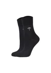 JOOP! - Damen Socken, 2er Pack - Daily Glam Organic GOTS Socks, Baumwoll-Mix, uni - Anthrazitmelange