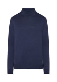 GALERIA essentials - Rollkragenpullover, Baumwolle, für Herren - 3 BLACK