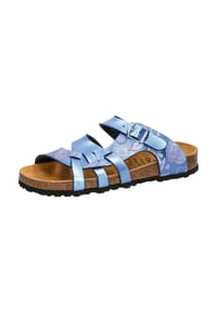 LICO - Pantolette Bioline Flora - blau