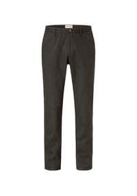 redpoint - Slim-Fit Chino Hose mit meliertem Oberstoff Jasper - brown
