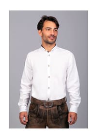 EDELNICE - Trachtenhemd Simon blau - weiß