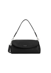 Kazar - Schwarze Lederhandtasche mit abnehmbaren Riemen - Schwarz