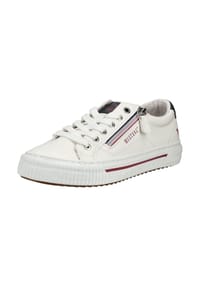 MUSTANG® - Lederimitat Sneaker - Weiß