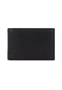 camel active WOOD - Scheintasche, Leder, RFID-Schutz, für Herren - BLACK