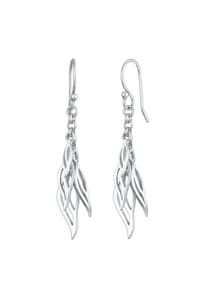 elli. - Ohrringe Blätter Boho Hippie Festival 925 Silber - Silber