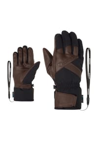 ziener - Fingerhandschuhe "Getter", Leash, Ziegenleder, für Herren - 335 BRAUN