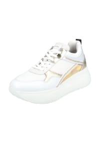 NeroGiardini - Leder/Textil Sneaker - Weiß/Gold