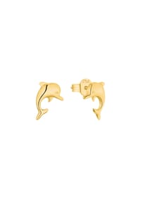 amor - Kinder Ohrstecker "Delphin", 375er Gelbgold - GOLD
