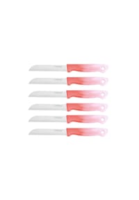 Cheffinger - Küchenmesser 18 cm mit ergonomischem Griff - Rot - Rot 1 Stück