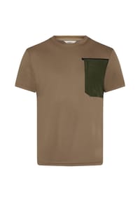 GLOBETROTTER - T-Shirt Outdoor, Brusttasche, für Herren - SHITAKE