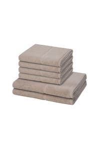 MÖVE 4 X Handtuch 2 X Duschtuch im Set Pearl - Pearl - Cashmere