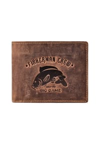 GREEN BURRY Karpfen - Karpfen Geldbörse Leder 12.5 cm - brown