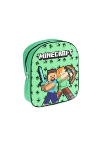 COFI - Minecraft 3D-Rucksack Kinder – Schulranzen Jungen mit Creeper Motiv - Mehrfarbig 30x26x10 cm