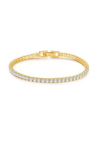 GLANZSTÜCKE MÜNCHEN - Damen Armband aus 925/- Sterling Silber in Gelbgold mit Zirkonia - gelbgold