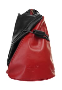 Samantha Look - Rucksack Echt Leder, Made In Italy - bordeaux