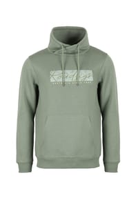 ROADSIGN® australia - Herren Sweatshirt Plain Tubeshirt mit Used Logo Print - grün