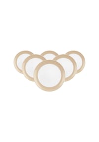 Seltmann Weiden Brotteller Liberty Pure Colors ø 17,5 cm 6er Set - LIBERTY PURE COLORS - beige