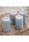 LOBERON Kerze 4er Set Braga graublau Bild 2