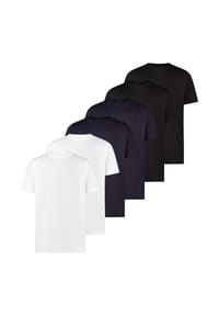 LERROS - T-Shirt 6er Pack Basic - Dunkelblau / schwarz