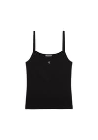 Calvin Klein Jeans - Top, eckiger Ausschnitt, für Damen - 0  UB1 BLACK