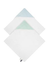 Aspero® - 2x Baby Musselin Wickeltücher aus Bio-Baumwolle - Hellblau