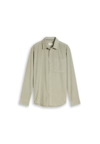 TOM TAILOR - Cordhemd, Regular Fit, Langarm, Kentkragen, für Herren - 10348 GARDEN WHIT
