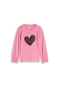 TOM TAILOR - Langarmshirt, Pailletten, für Kinder - 40576 SWEET PURPLE