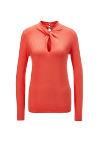 MADELEINE - Pullover mit Knoten am Stehkragen - melba
