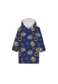 COFI - Sonic the Hedgehog Bequemer Überwurf mit Kapuze Kapuzen Poncho für Erw - 